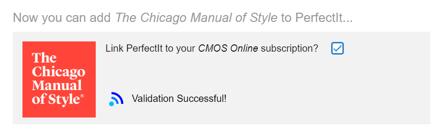 CMOS validation successful